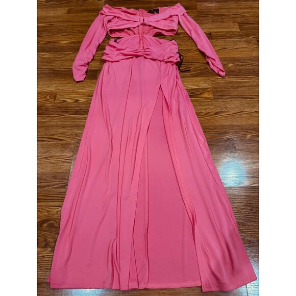 DUNDAS X REVOLVE  Elowen Cut out Maxi Dress in Hot Pink L - Picture 9 of 12